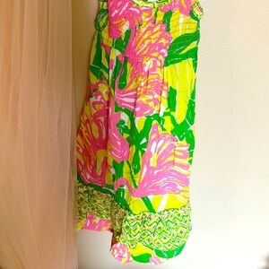 Beautiful tropical flamingo, Lilly Pulitzer dress 4T